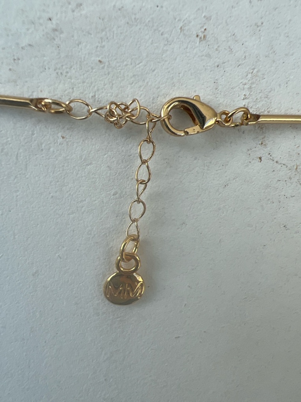 Mayamar 24 Karat Gold Dipped Red Pendant Necklace with Pearl and Gold Charm NEW - Picture 5 of 7